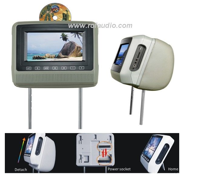 9INCH TOUCHSCREEN HEADREST DVDDETACHABLE PANEL WITH PILLOW